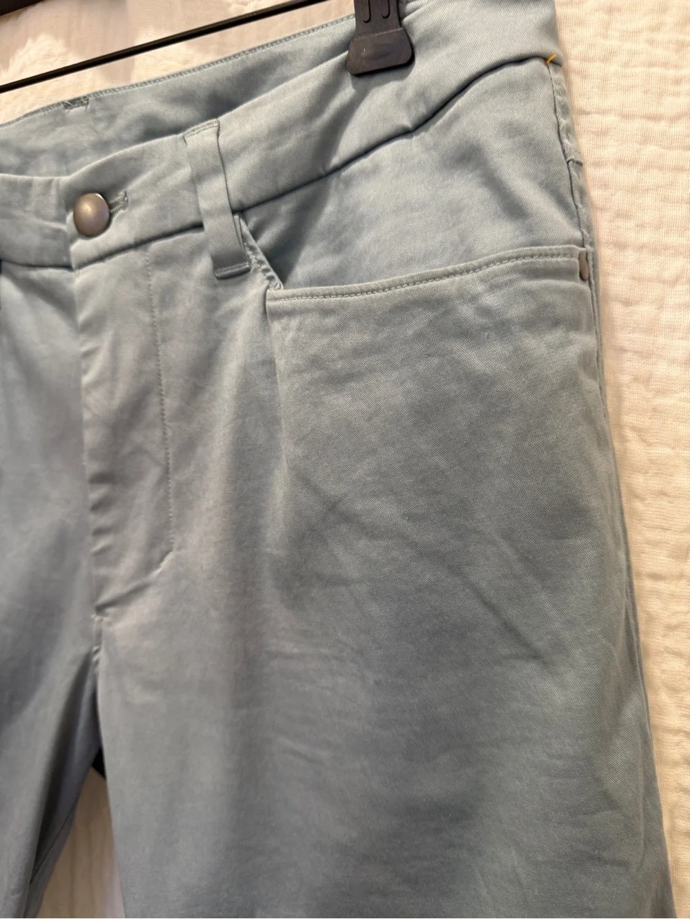 lululemon ABC Slim Fit Pant Utilitech Light Blue Gray Size 28